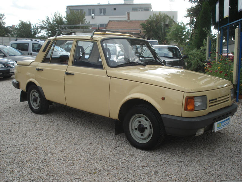 Recent picture of a Wartburg 1.3 looking better than it would have new. Except for the dent.